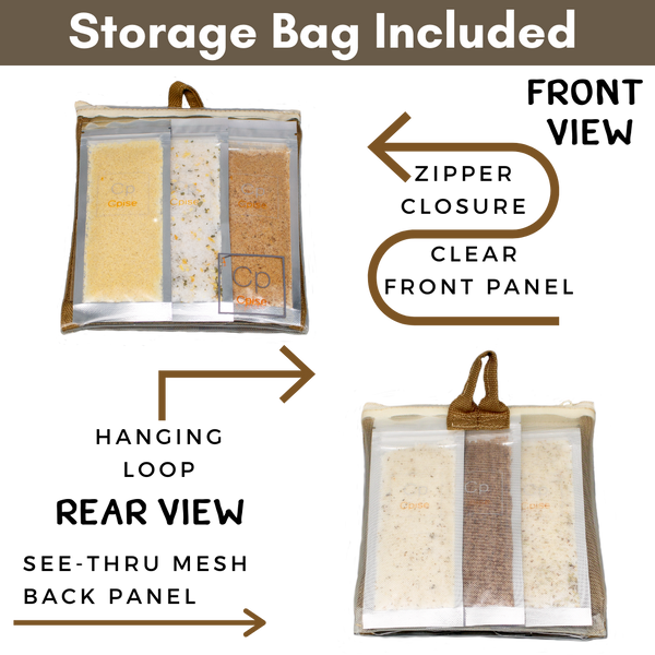 6 Gourmet Flavored Salt Sampler Set: 6 Infused Salts with Travel Pouch