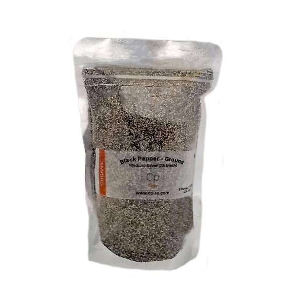 Black Peppercorn - Ground, Organic: Bulk Bag